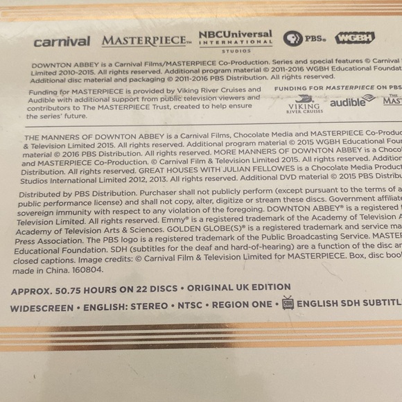 NEW/Sealed Downton Abbey Complete Collector’s Set - Limited Edition. UK Edition - Picture 7 of 7